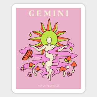 Trippy Gemini Woman Magnet